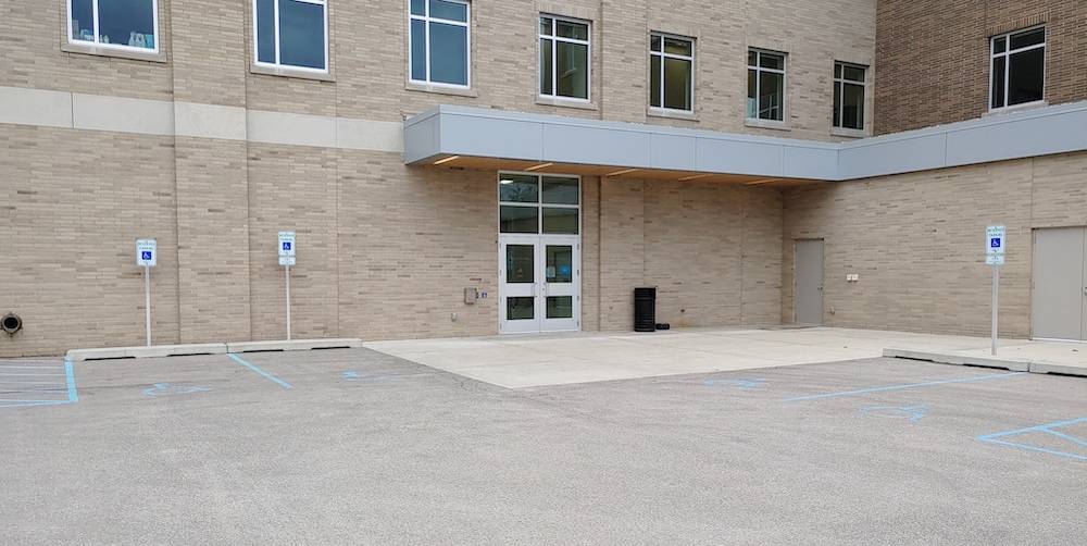 Raleigh J Finkelstein Hall Parking Lot Entrance